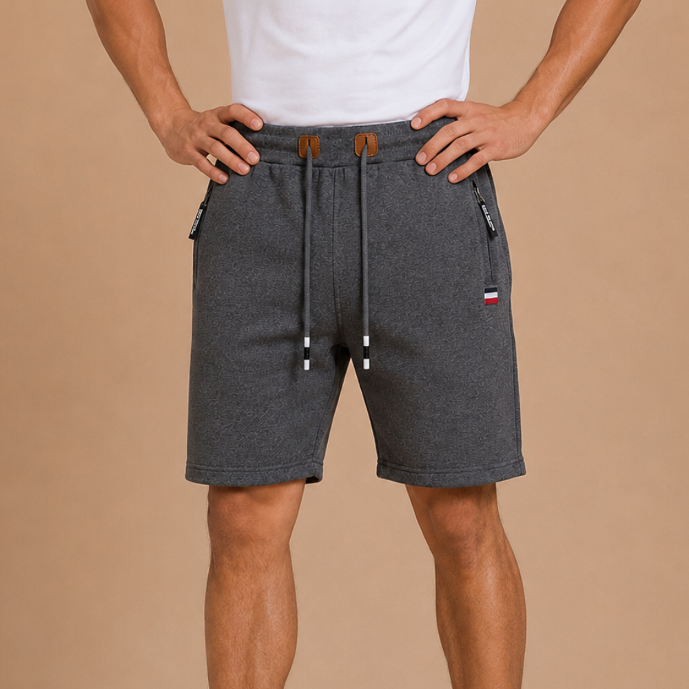 Heren short met trekkoord in een relaxte casual pasvorm Jelle Jora Mode