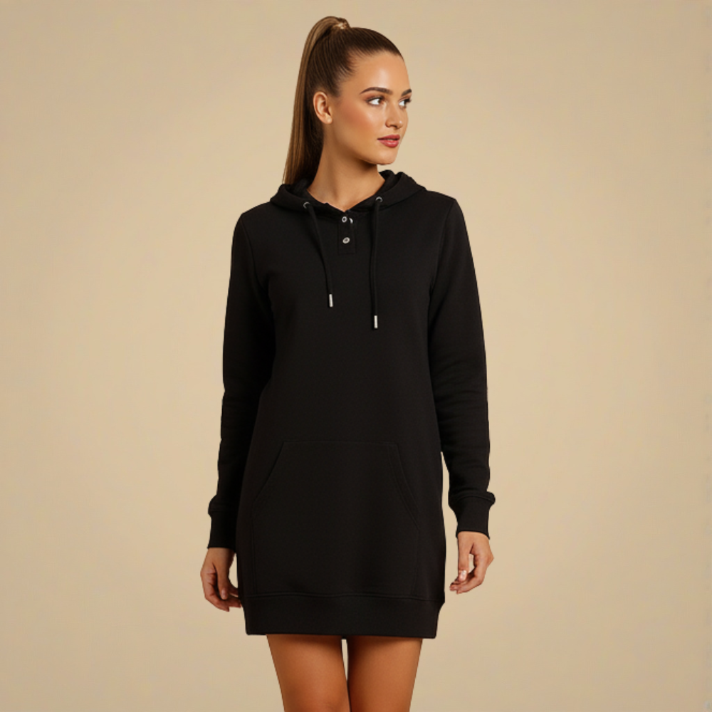 Mini-jurk Casual Kangaroo Pocket Jelle Jora Mode