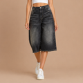 Dames baggy bermuda-short met lage taille Jelle Jora Mode