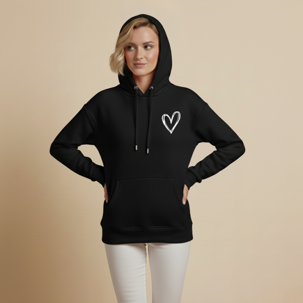 Casual hoodiejack met print voor dames Jelle Jora Mode