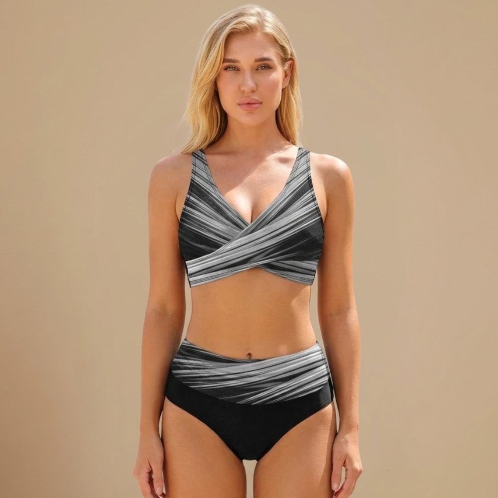 Damesbikini met hoge taille en push-up-bikini Jelle Jora Mode