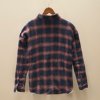 Męska koszula flanelowa w kratę, bawełniana, w stylu retro, codzienna