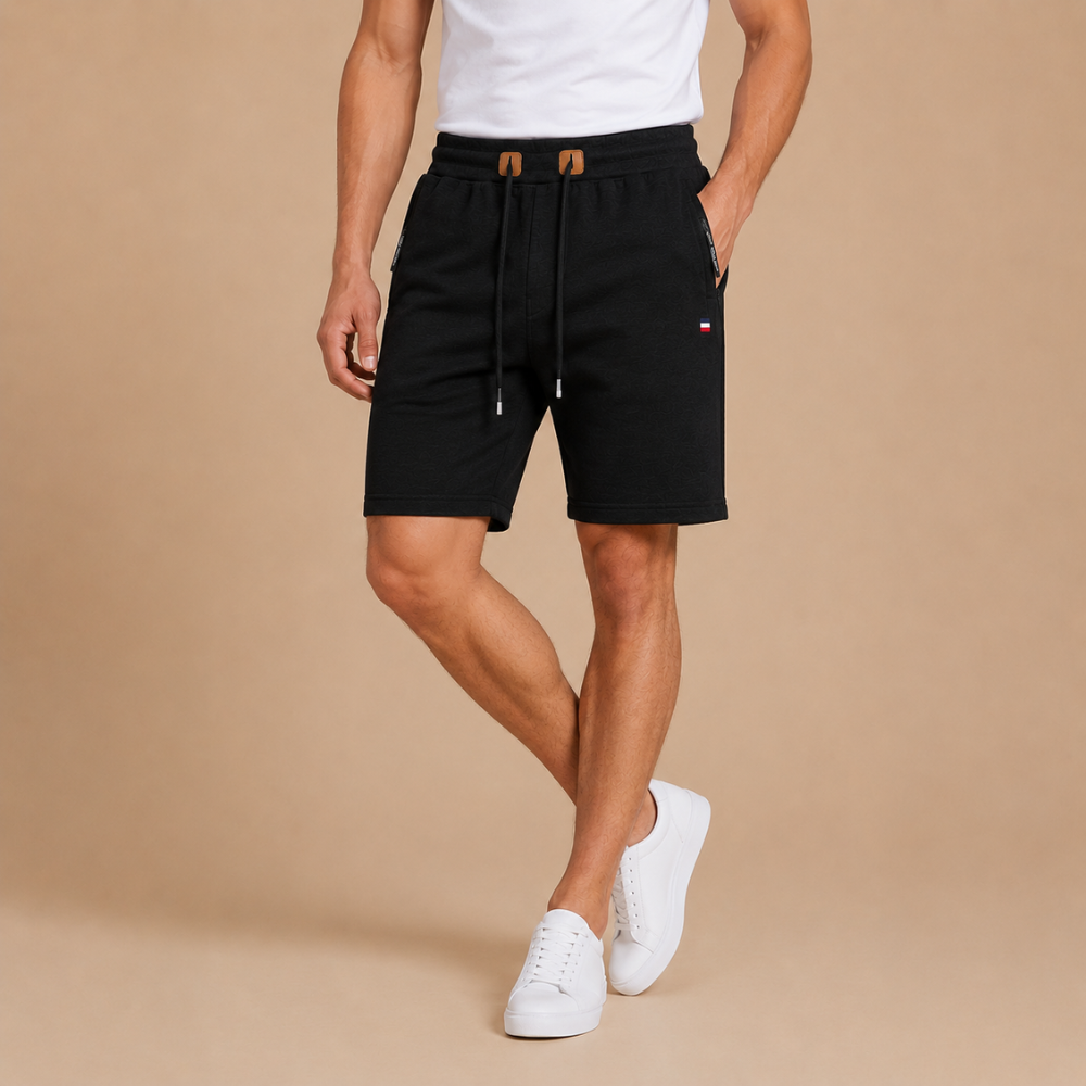 Heren short met trekkoord in een relaxte casual pasvorm Jelle Jora Mode