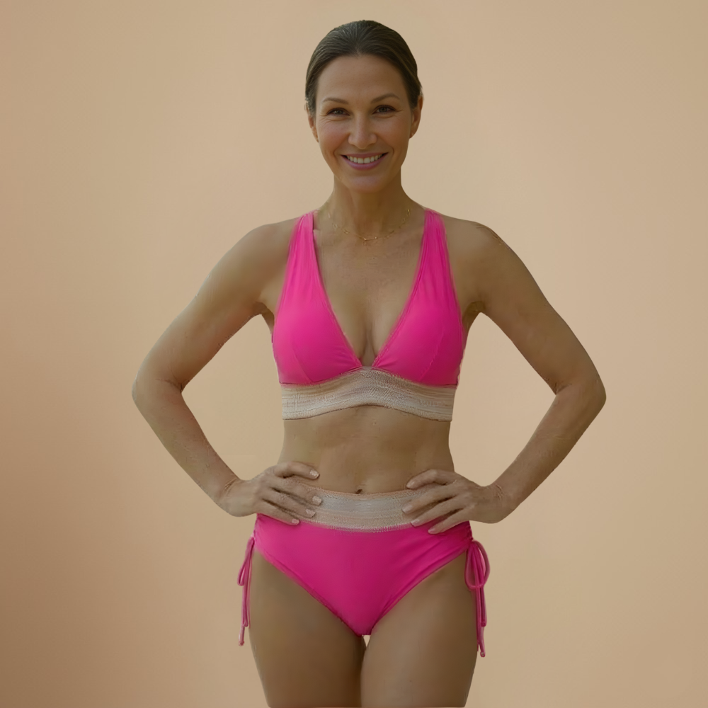 Dames bikiniset met hoge taille en halternek Jelle Jora Mode