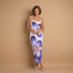 Dames maxi-jurk met bloemenprint mouwloze zomerjurk Jelle Jora Mode