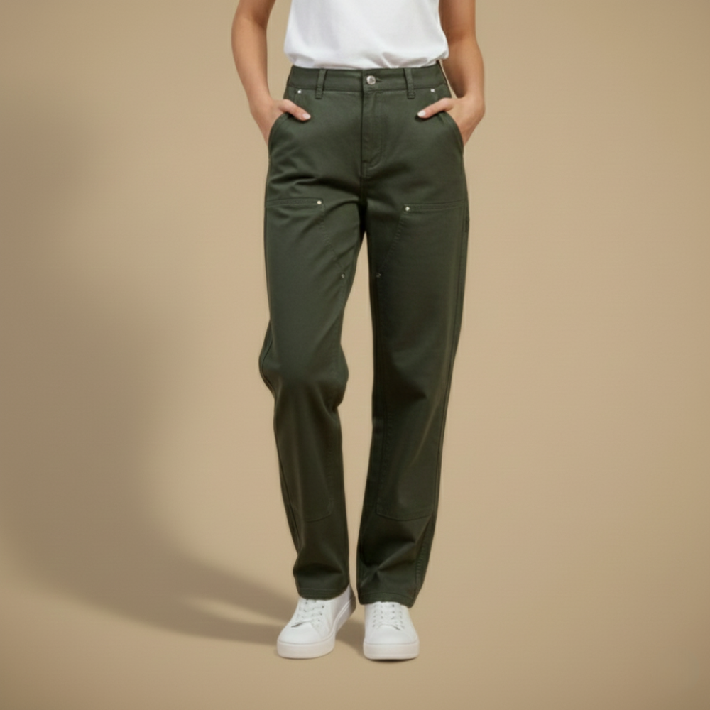 Slim fit denim broek voor dames met elastische tailleband Jelle Jora Mode