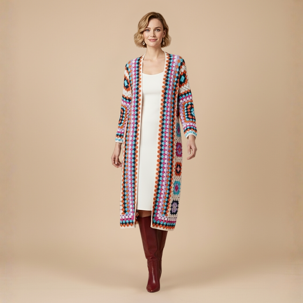 Bohemian lange sjaalvest voor dames Jelle Jora Mode