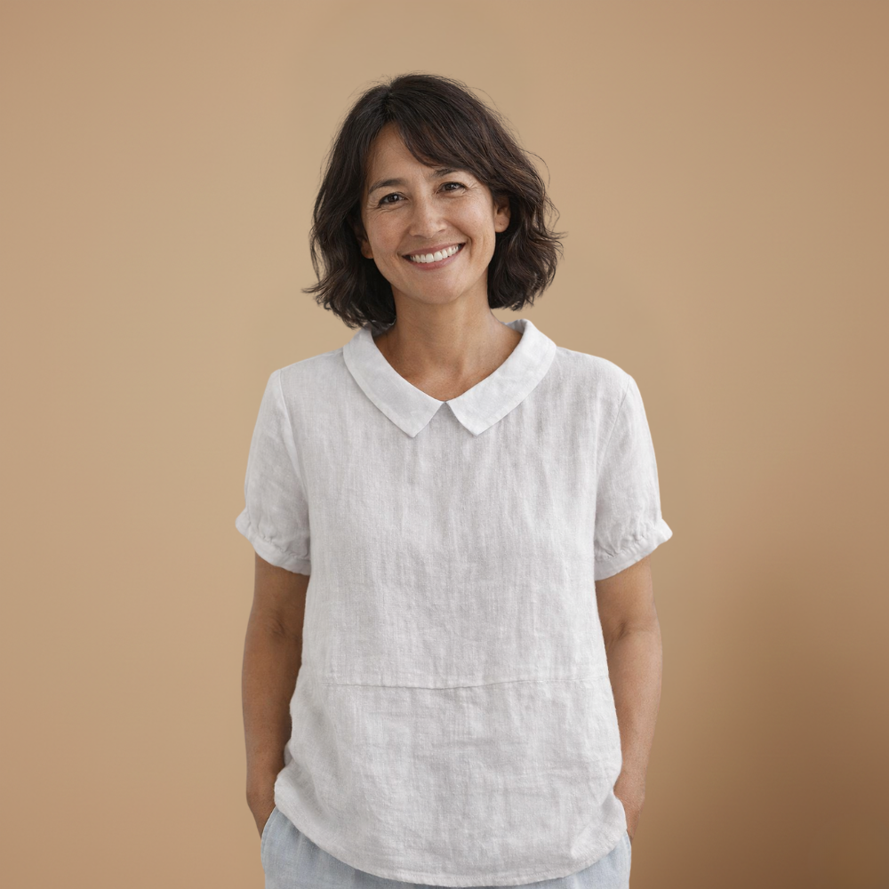 Dames losse casual blouse met korte mouwen Jelle Jora Mode