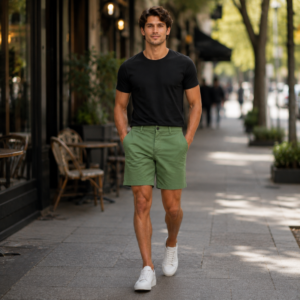 Męskie szorty chino slim fit