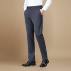 Męskie profesjonalne spodnie z prostymi nogawkami