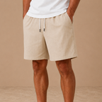 Heren strandboardshorts met trekkoord en zakken Jelle Jora Mode