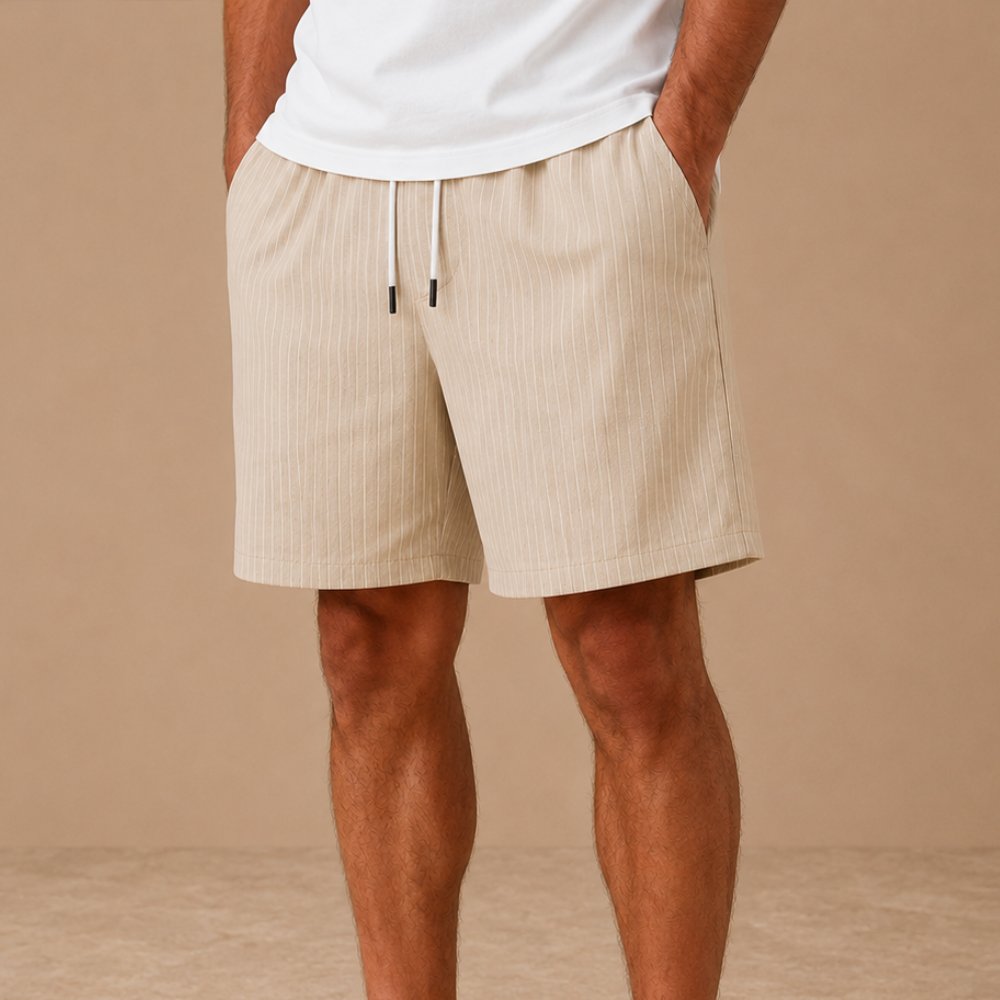 Heren strandboardshorts met trekkoord en zakken Jelle Jora Mode