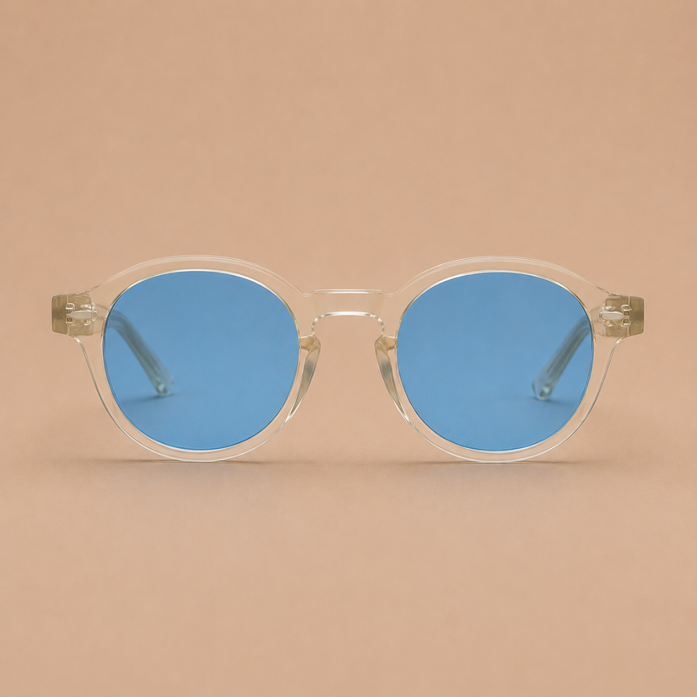 Damskie casualowe retro owalne okulary przeciwsłoneczne