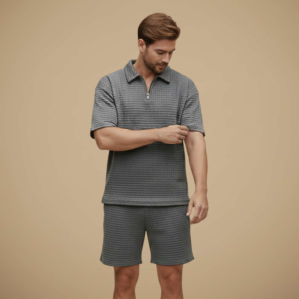 Casual set met korte mouwen voor heren Jelle Jora Mode