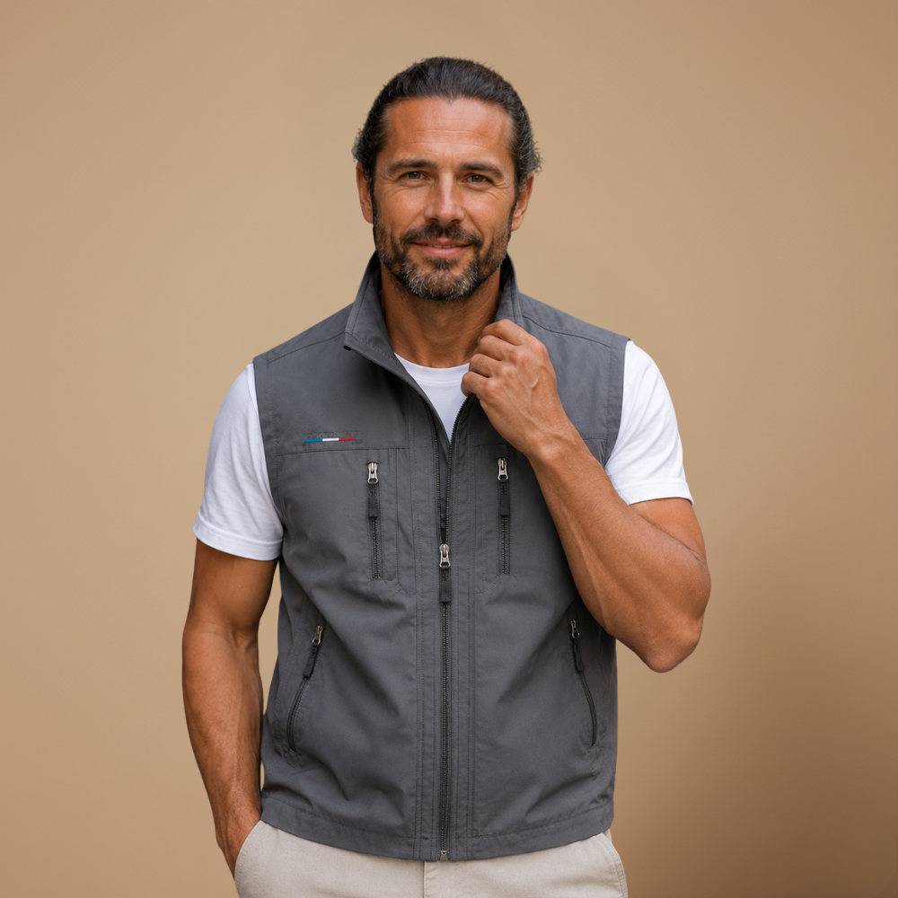 Heren outdoor werkvest met meerdere zakken Jelle Jora Mode