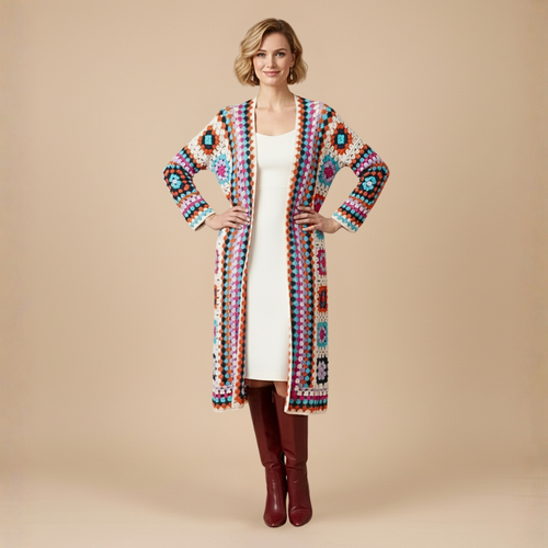 Bohemian lange sjaalvest voor dames Jelle Jora Mode