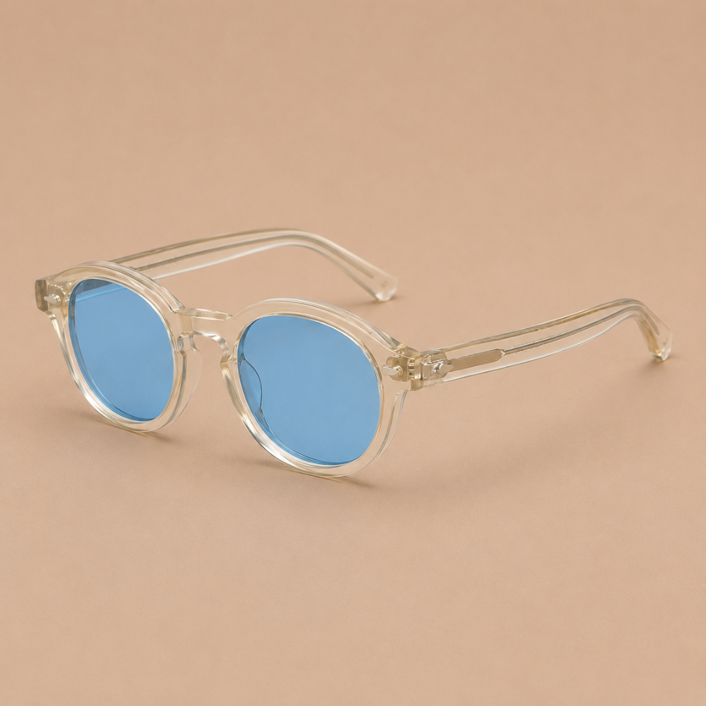 Damskie casualowe retro owalne okulary przeciwsłoneczne