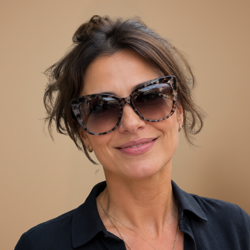 Dames oversized cat-eye zonnebrillen Jelle Jora Mode