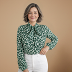 Damesblouse met stropdas en lange mouwen Jelle Jora Mode