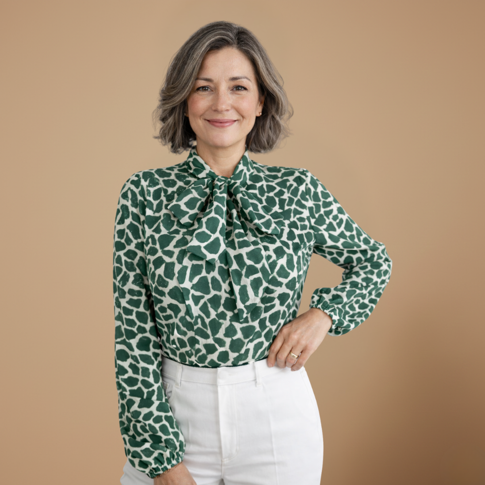 Damesblouse met stropdas en lange mouwen Jelle Jora Mode