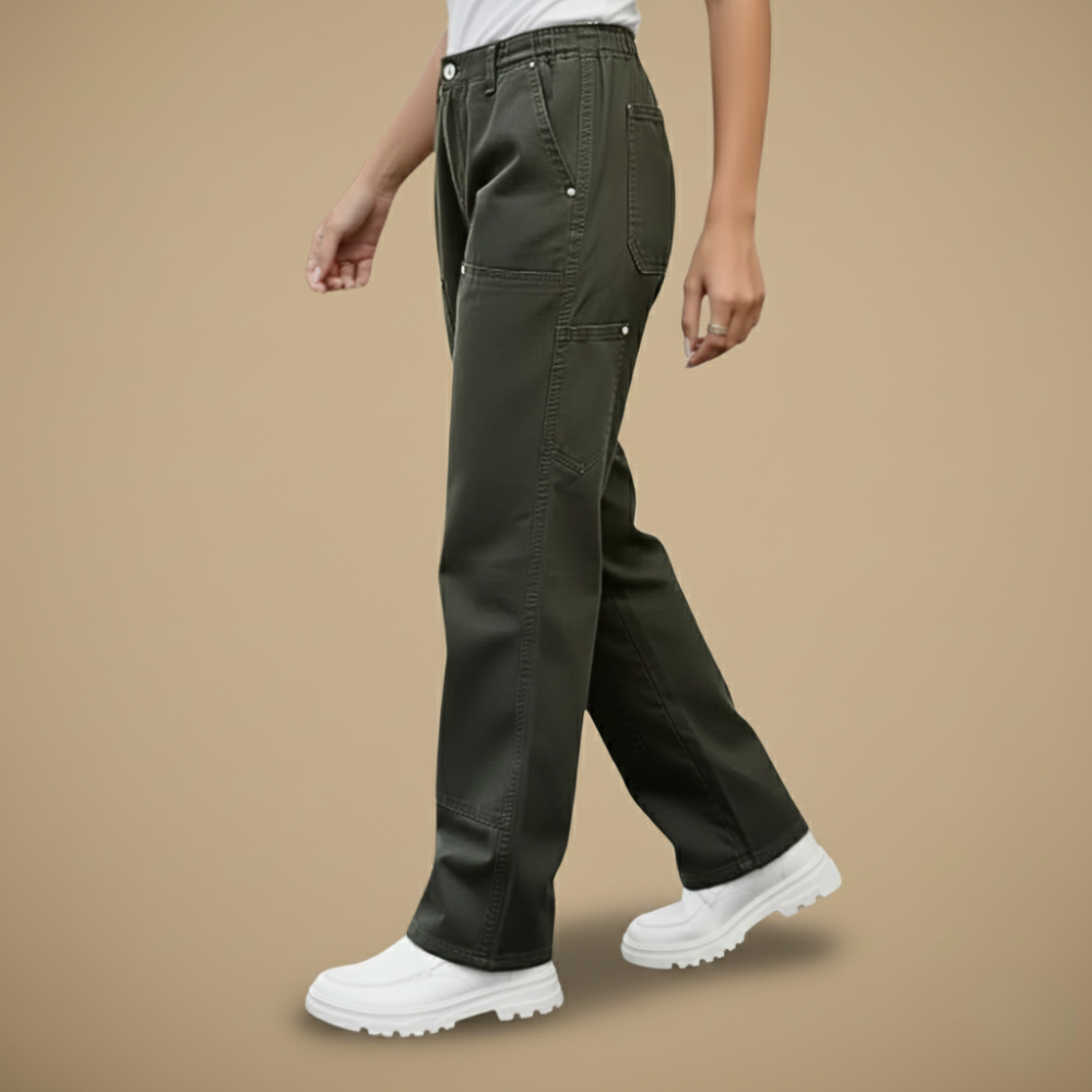 Damskie dżinsowe spodnie slim fit z elastyczną talią
