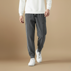 Męskie spodnie dresowe z szerokimi nogawkami, sztruksowe