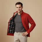 Casual Dikke Sweater met Rits voor Heren Jelle Jora Mode