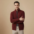 Casual Dikke Sweater met Rits voor Heren Jelle Jora Mode