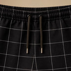 Męskie spodnie dresowe w kratkę slim fit zapewniające codzienny komfort