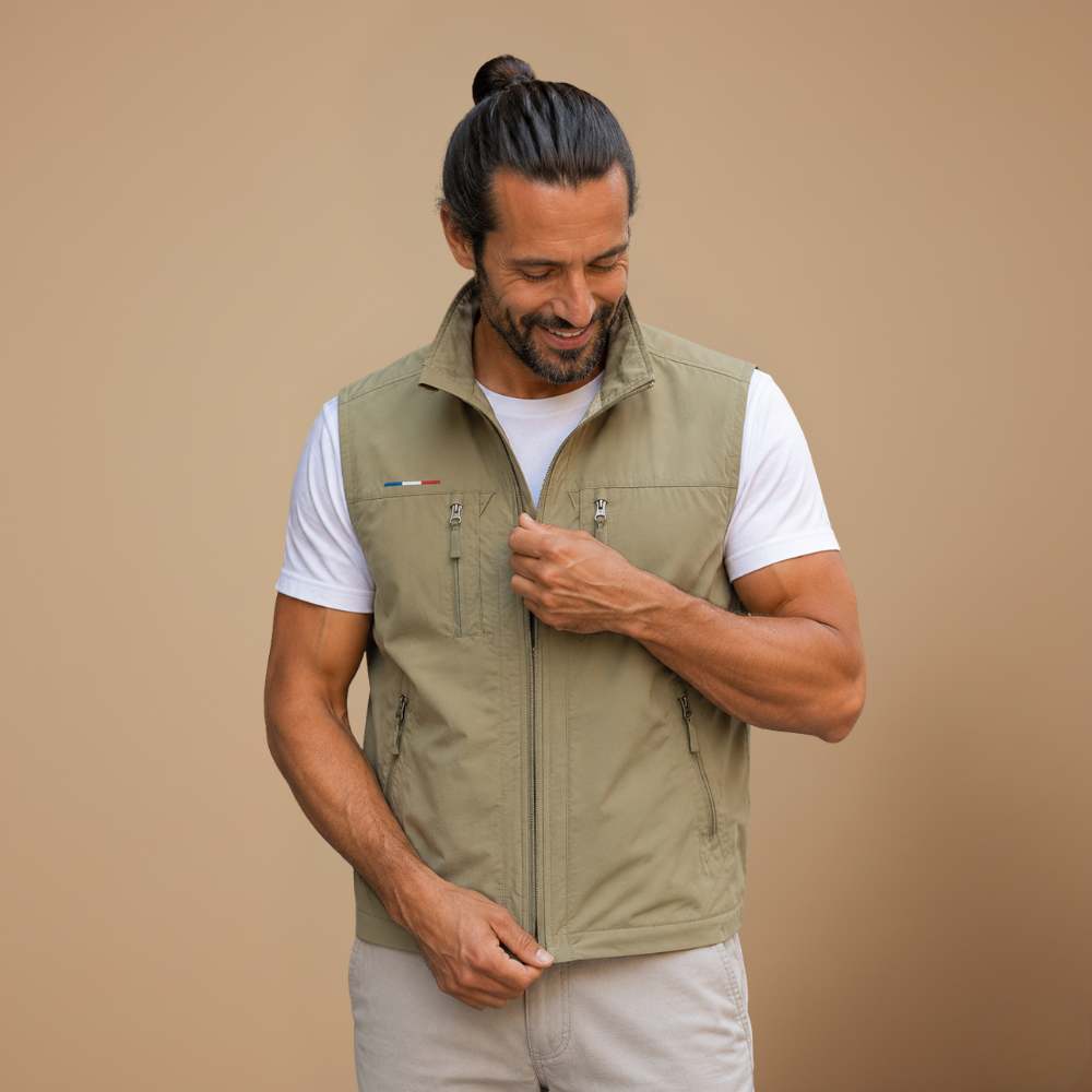 Heren outdoor werkvest met meerdere zakken Jelle Jora Mode
