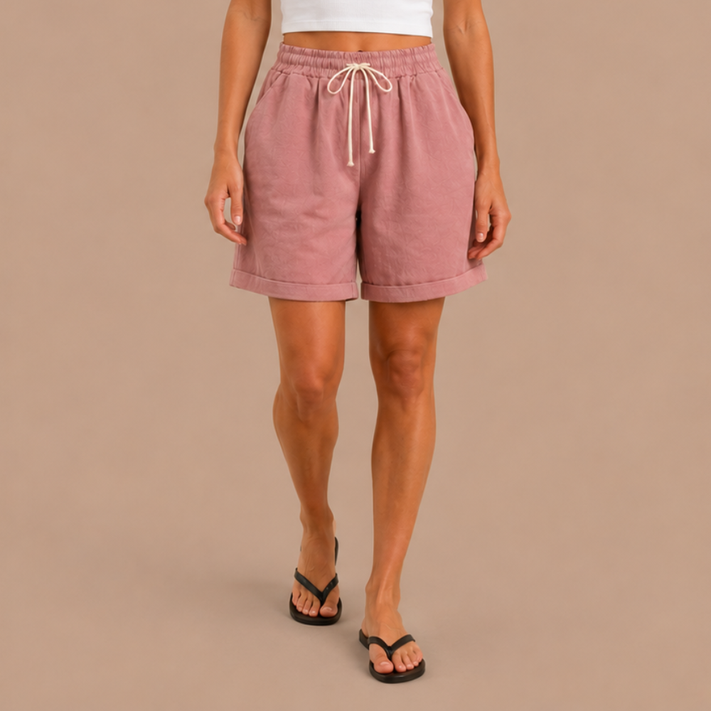 Dames bermudashorts met elastische tailleband Jelle Jora Mode