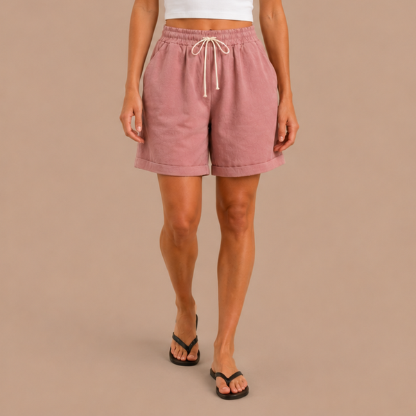 Dames bermudashorts met elastische tailleband Jelle Jora Mode