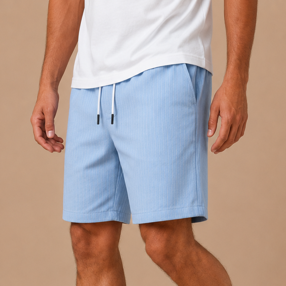 Heren strandboardshorts met trekkoord en zakken Jelle Jora Mode