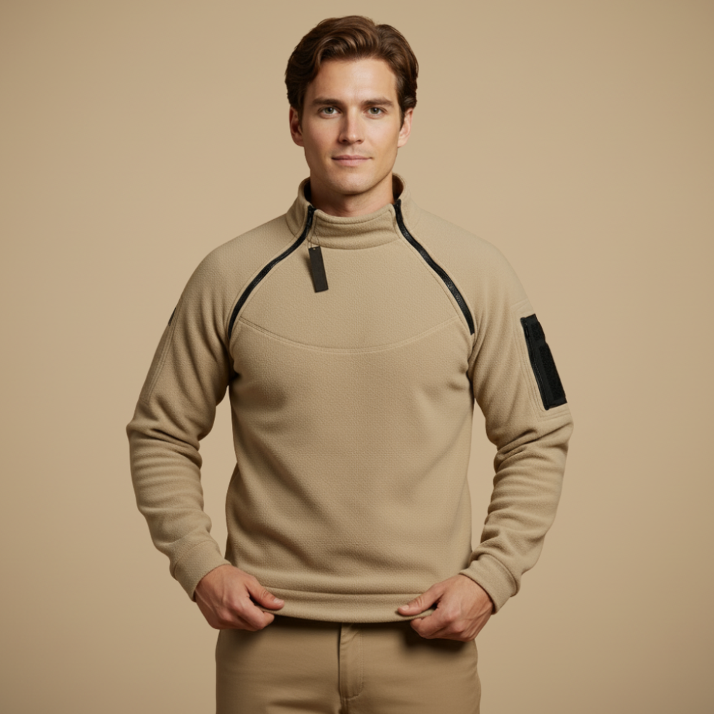 Tactische winddichte polar fleece jas voor heren Jelle Jora Mode