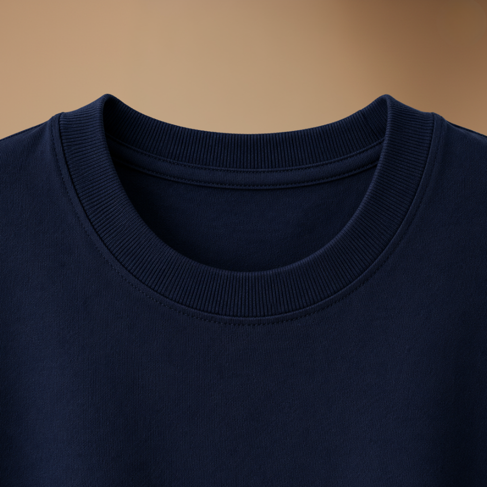 Damski luźny T-shirt z okrągłym dekoltem