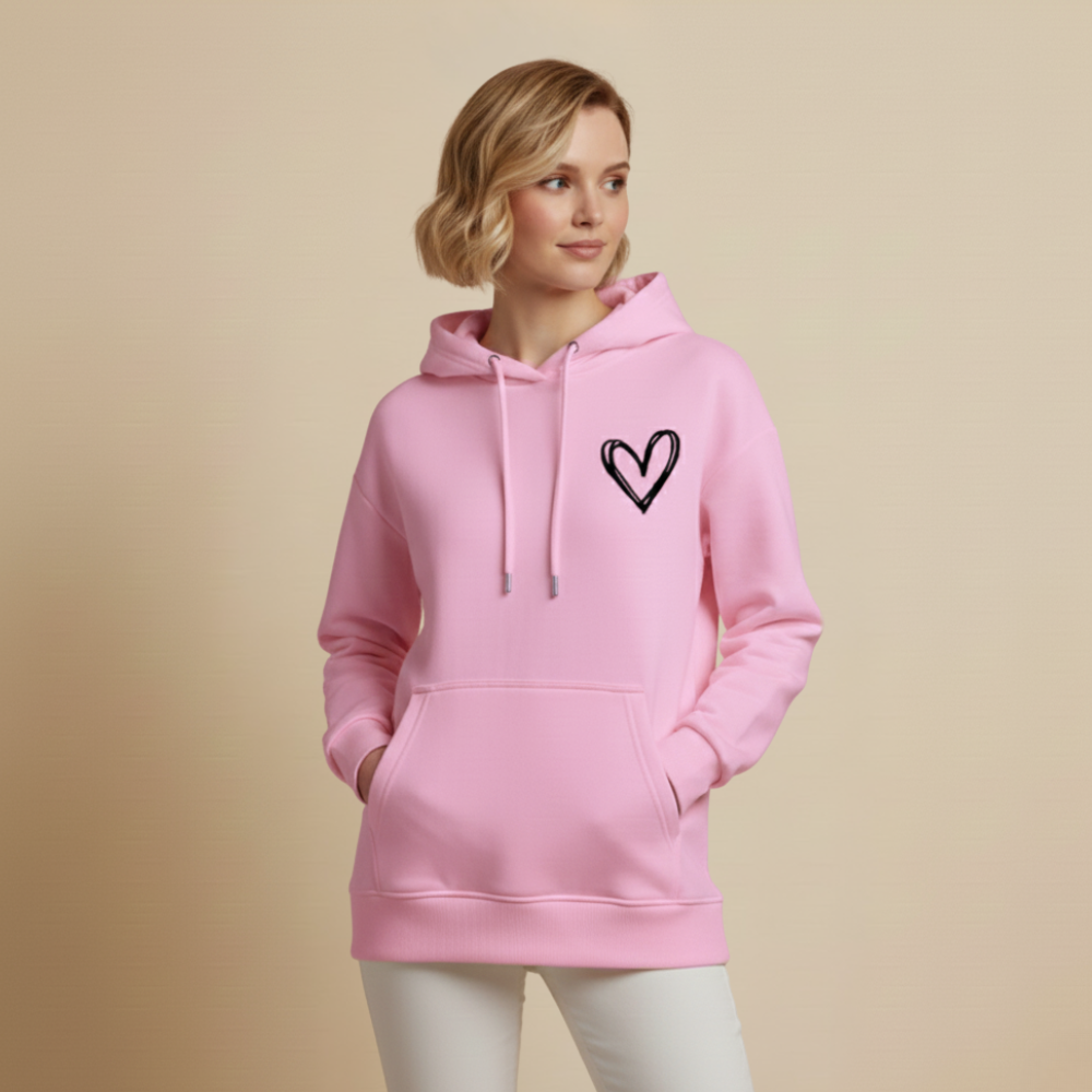 Casual hoodiejack met print voor dames Jelle Jora Mode