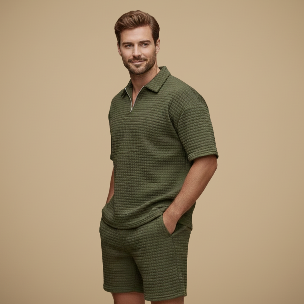 Casual set met korte mouwen voor heren Jelle Jora Mode