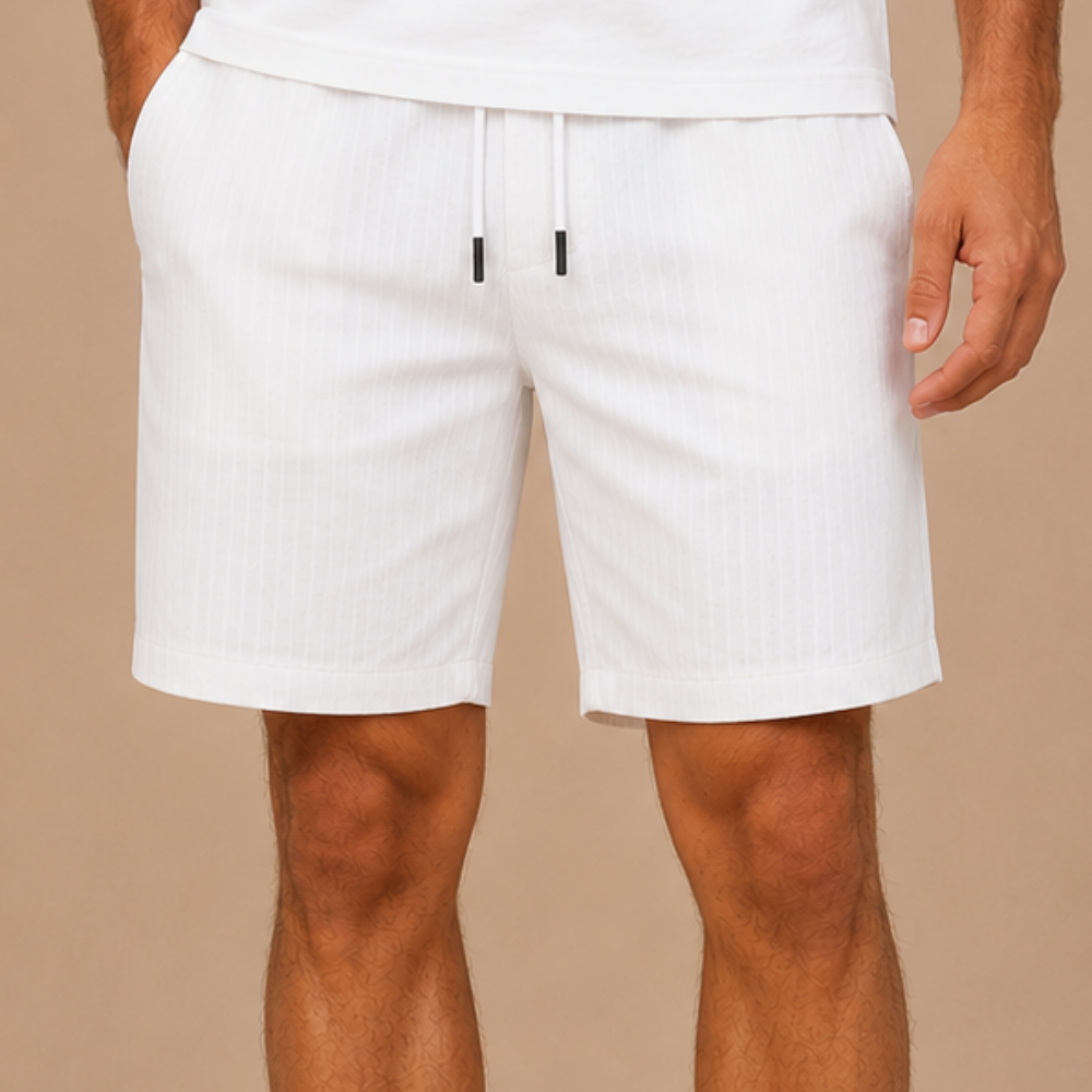 Heren strandboardshorts met trekkoord en zakken Jelle Jora Mode