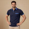 Herenpolo met korte mouwen in slim fit en verfijnd ontwerp Jelle Jora Mode