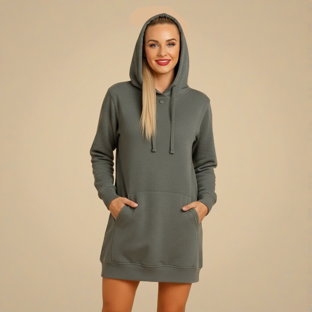 Mini-jurk Casual Kangaroo Pocket Jelle Jora Mode