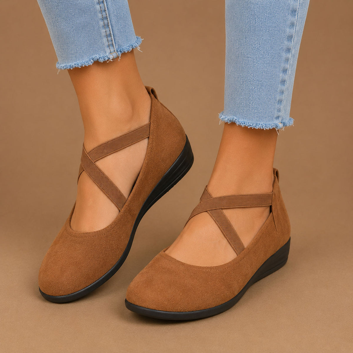 Damskie Retro Casual Loafersy