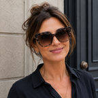 Damskie okulary przeciwsłoneczne oversize kocie oczy
