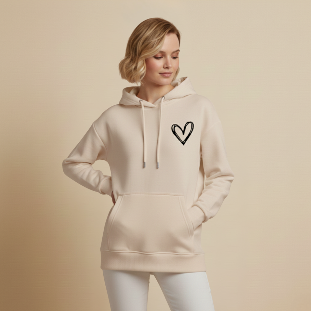 Casual hoodiejack met print voor dames Jelle Jora Mode
