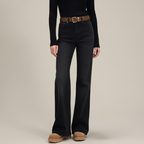Retro hooggetailleerde denim wijde flared jeans voor dames Jelle Jora Mode