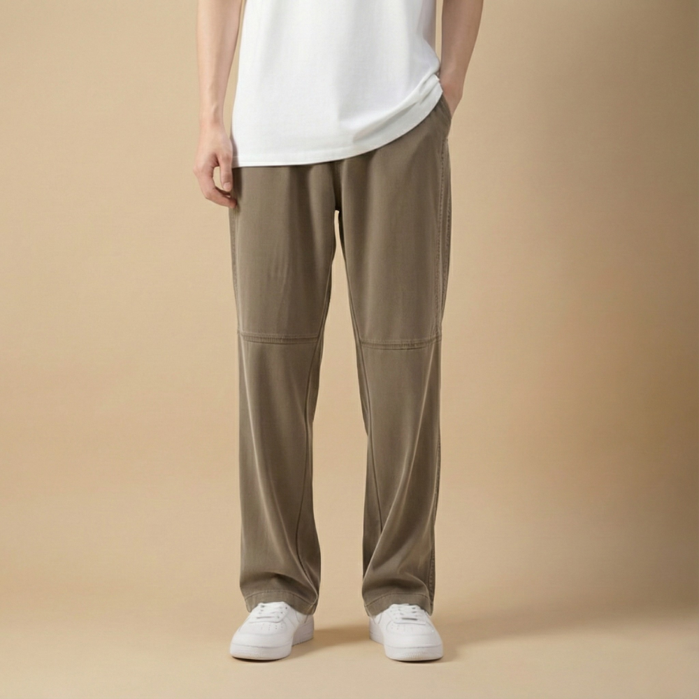 Slim fit geruite rechte broek voor heren Jelle Jora Mode