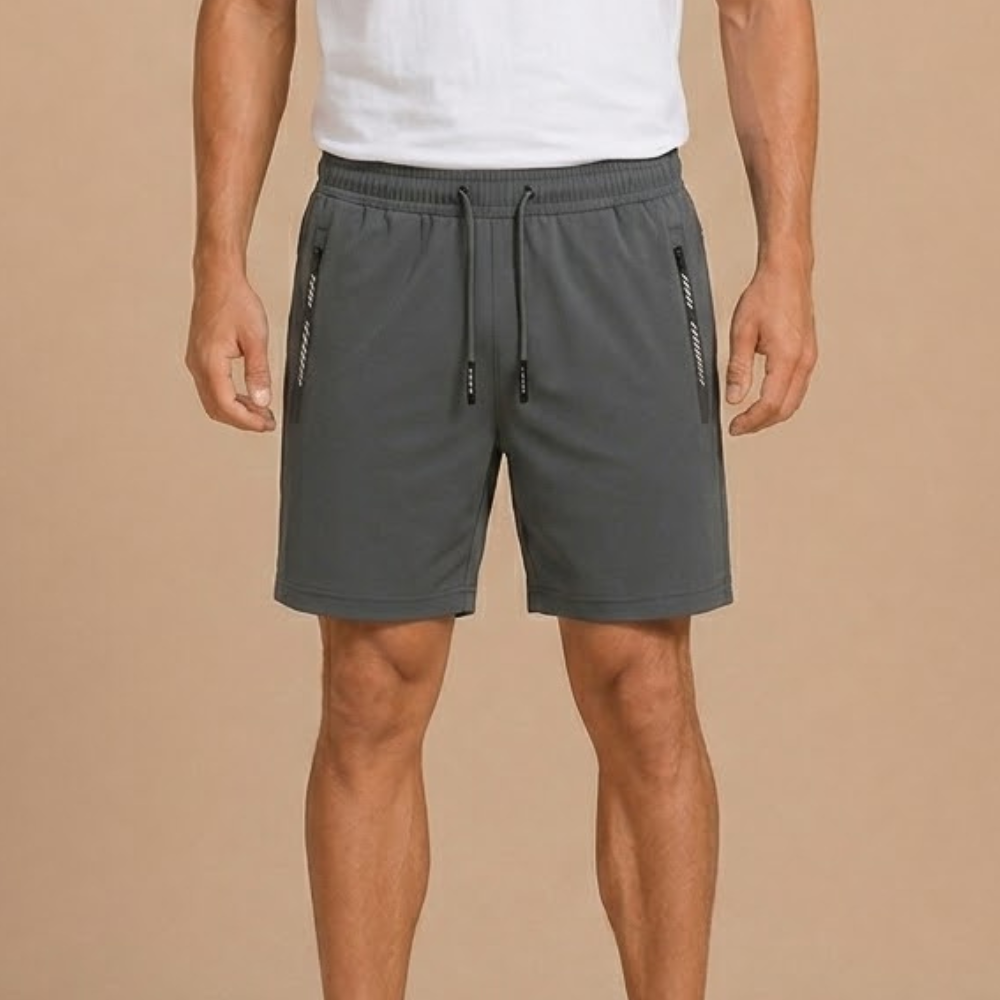 Heren sportshort met sneldrogende stof Jelle Jora Mode