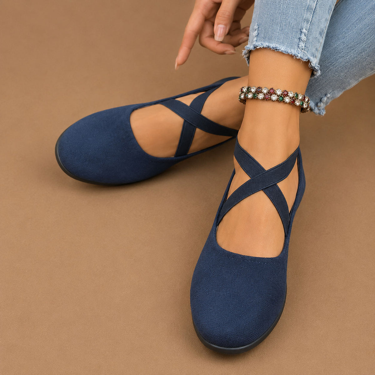 Damskie Retro Casual Loafersy