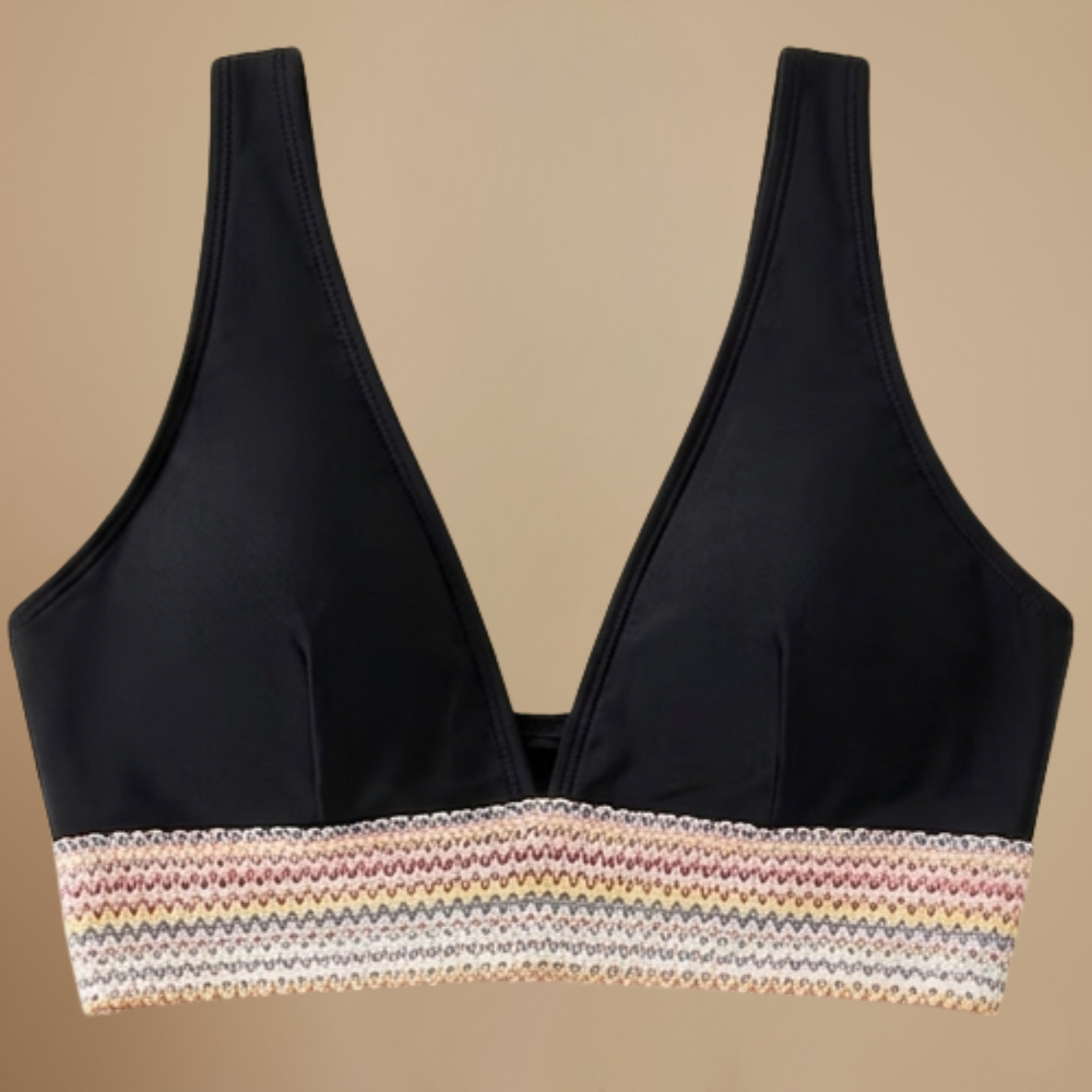 Damski zestaw bikini z wysokim stanem i dekoltem typu halter