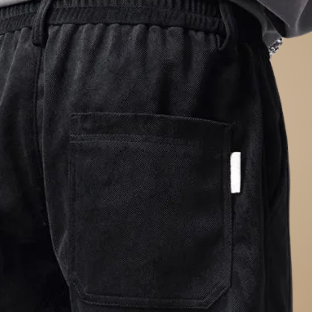 Męskie spodnie o prostym kroju w kratę typu slim fit