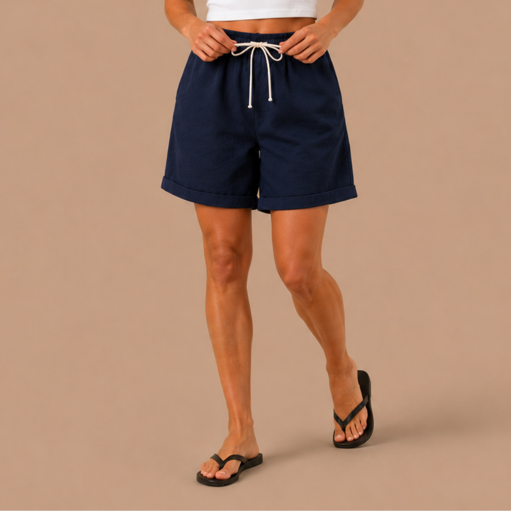 Dames bermudashorts met elastische tailleband Jelle Jora Mode